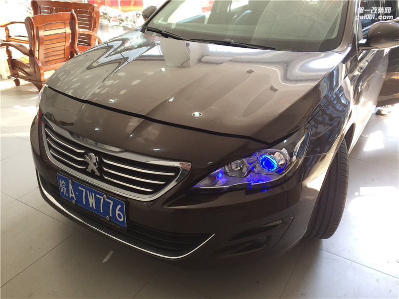 上海標(biāo)志408車燈升級(jí) 海拉5透鏡 歐司朗氙氣燈 藍(lán)色惡魔眼