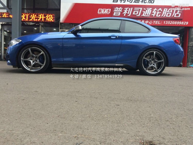 寶馬M235改裝布雷博bremboGT6鮑魚(yú)剎車.RAYS G50輪轂