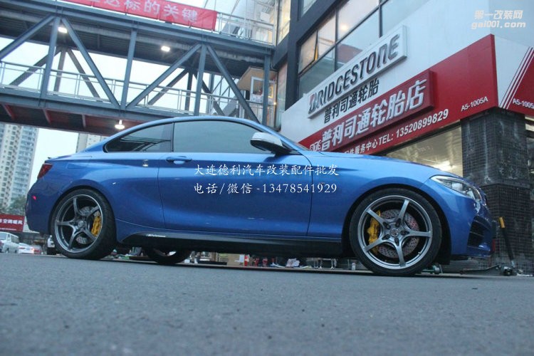 寶馬M235改裝布雷博bremboGT6鮑魚(yú)剎車.RAYS G50輪轂
