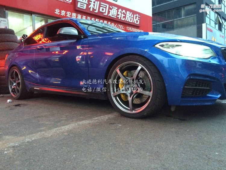 寶馬M235改裝布雷博bremboGT6鮑魚(yú)剎車.RAYS G50輪轂