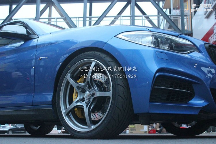 寶馬M235改裝布雷博bremboGT6鮑魚(yú)剎車.RAYS G50輪轂