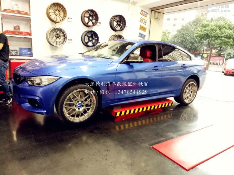 寶馬4系改裝前后AP5000R剎車套