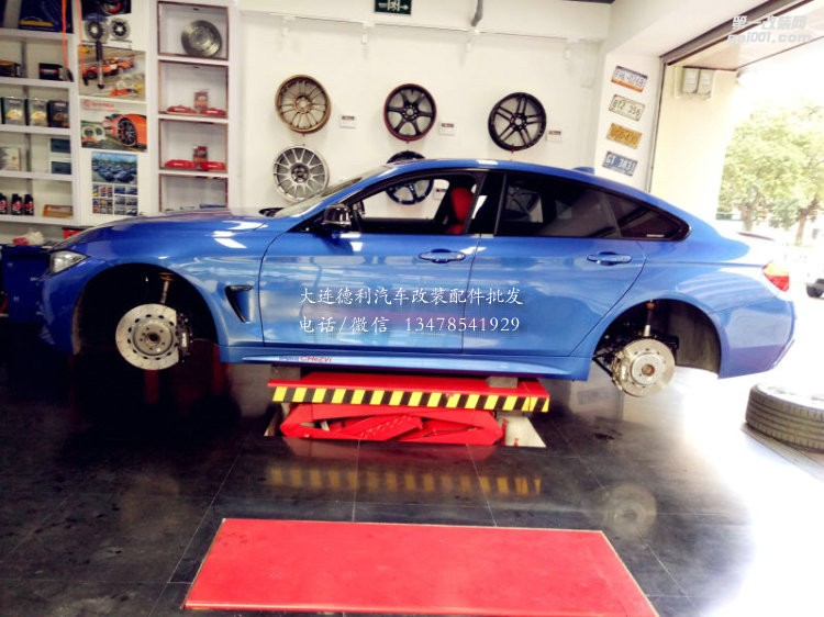 寶馬4系改裝前后AP5000R剎車套
