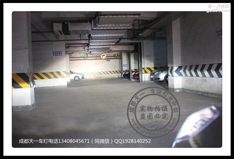 成都福特福睿斯改裝氙氣燈雙光透鏡LED日行燈總成