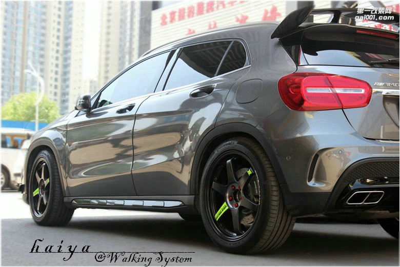 海亞：奔馳GLA45AMG 換裝 RAYS TE37SLPR綠標(biāo) 19輕量化輪轂