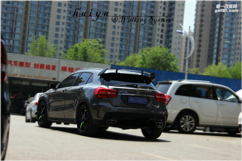 海亞：奔馳GLA45AMG 換裝 RAYS TE37SLPR綠標(biāo) 19輕量化輪轂