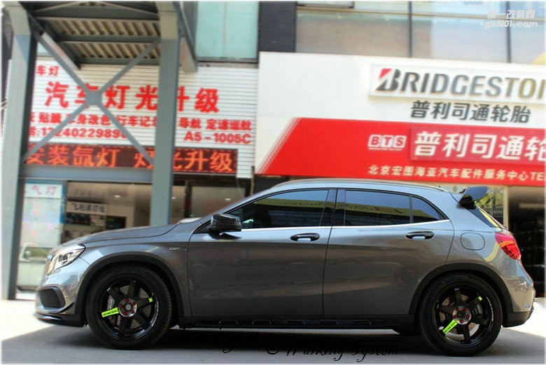 海亞：奔馳GLA45AMG 換裝 RAYS TE37SLPR綠標(biāo) 19輕量化輪轂