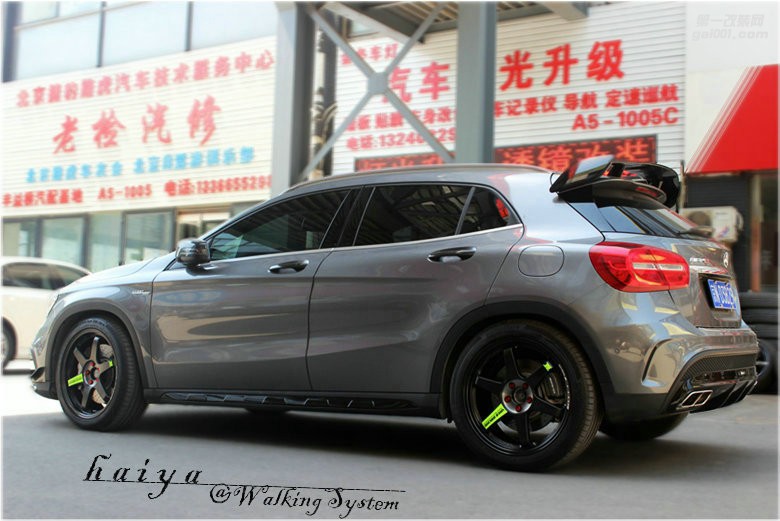 海亞：奔馳GLA45AMG 換裝 RAYS TE37SLPR綠標(biāo) 19輕量化輪轂