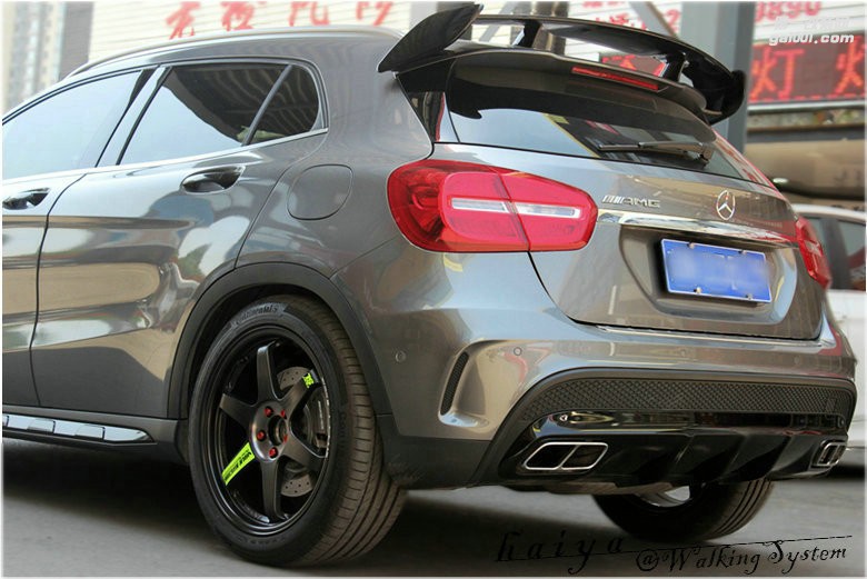 海亞：奔馳GLA45AMG 換裝 RAYS TE37SLPR綠標(biāo) 19輕量化輪轂