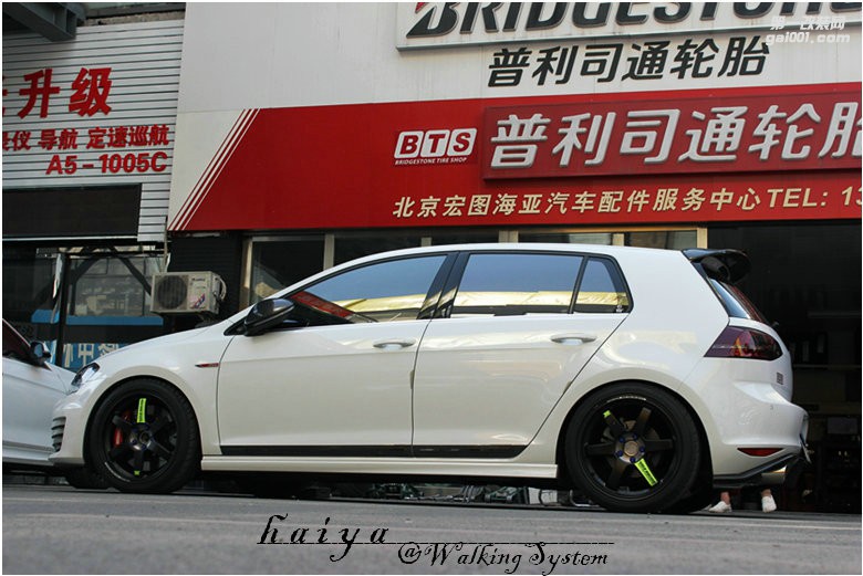海亞：大眾高爾夫7升級RAYS TE37SL 綠標(biāo)18寸鍛造輪轂
