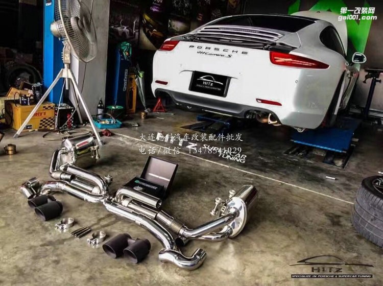 保時(shí)捷911改裝升級Armytrix 中尾段排氣