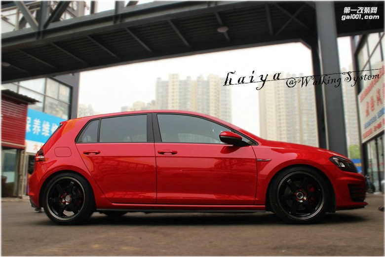 海亞：大眾高爾夫7GTI MK7 升級(jí) RAYS TE37SL PW 18寸鍛造輪轂