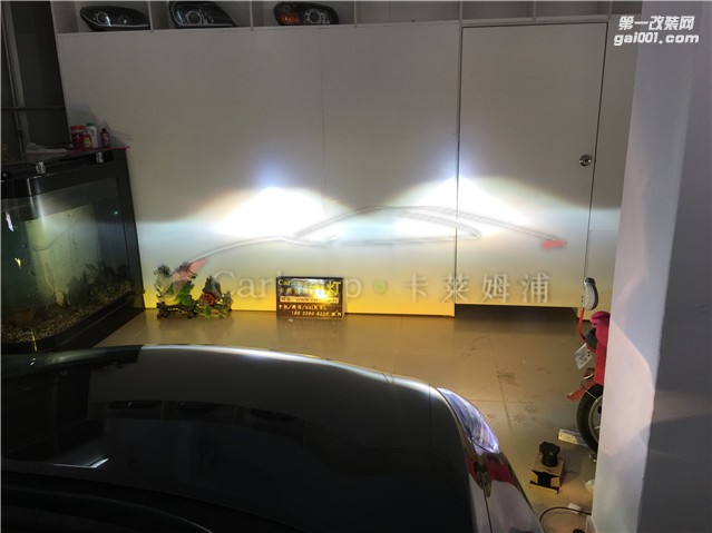 廣州日產(chǎn)天籟 07-12款改燈，車燈改裝升級：卡萊姆浦海拉5雙光透鏡 + 漢雷氙氣大燈 +德國澳茲姆安定器 +白天使 +綠惡魔 + LED轉(zhuǎn)向日行燈