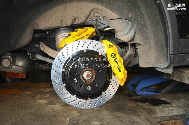 卡宴前后升級Brembo GT前六后四黃色套件