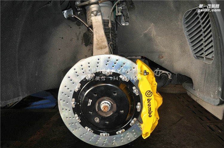 卡宴前后升級Brembo GT前六后四黃色套件
