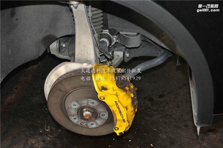 卡宴前后升級Brembo GT前六后四黃色套件