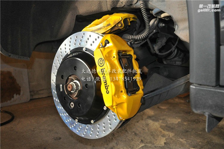 卡宴前后升級Brembo GT前六后四黃色套件