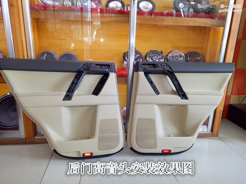 音響搭配合理豐田霸道音響改裝德國彩虹加裝功放和低音-鄭州金聲音響改裝