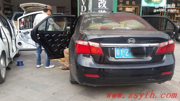 中山億豐行汽車音響改裝.簡(jiǎn)單填補(bǔ).比亞迪G6汽車音響改裝