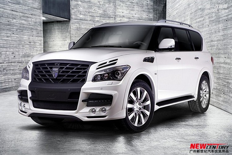 英菲尼迪ＱＸ80改裝Larte Design寬體大包圍 QX56前后杠中網(wǎng)排氣