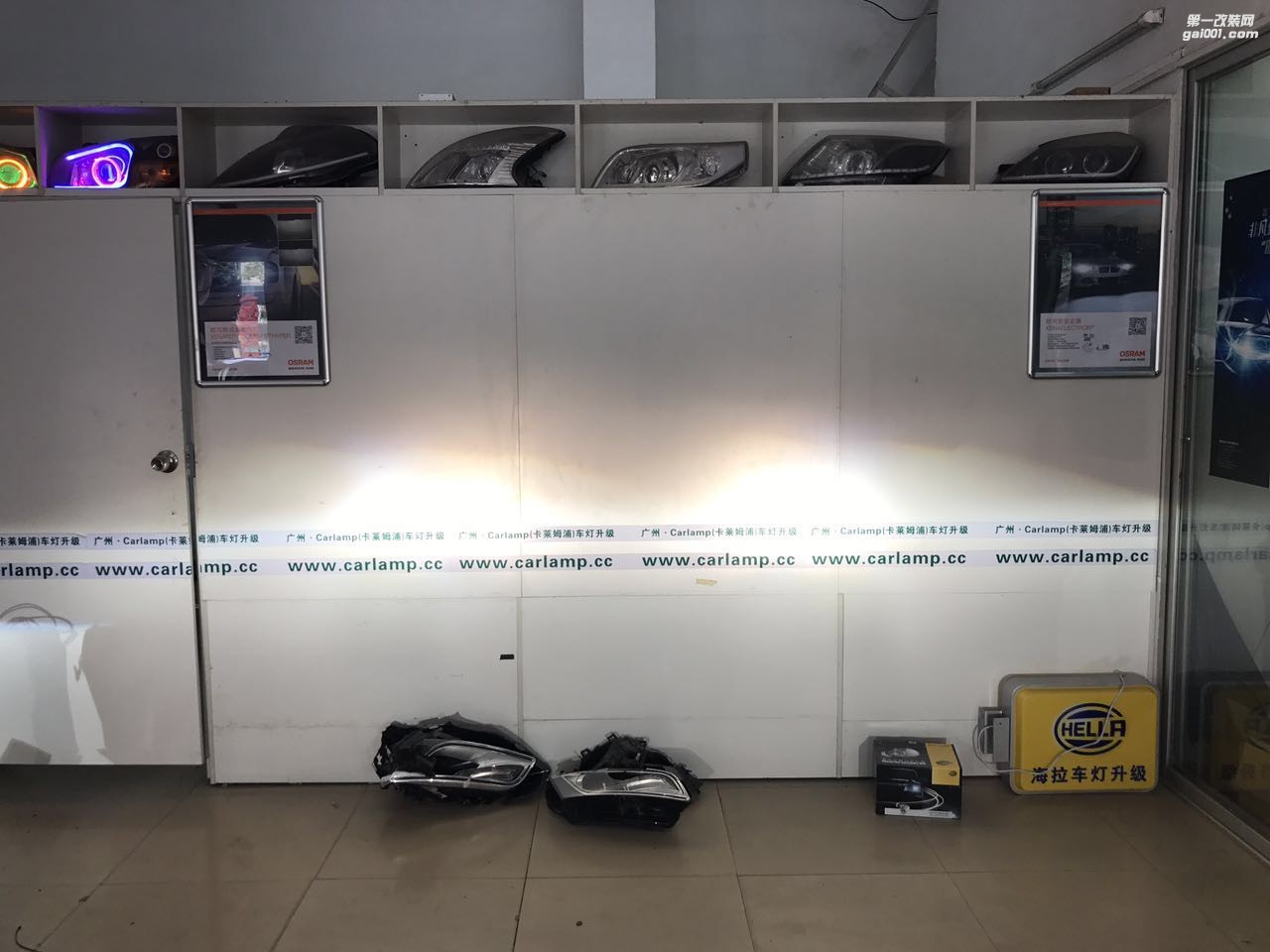 廣州傳祺GS4 改燈，車燈改裝升級：小糸原裝歐標Q5雙光透鏡＋歐司朗豪華氙氣燈套裝