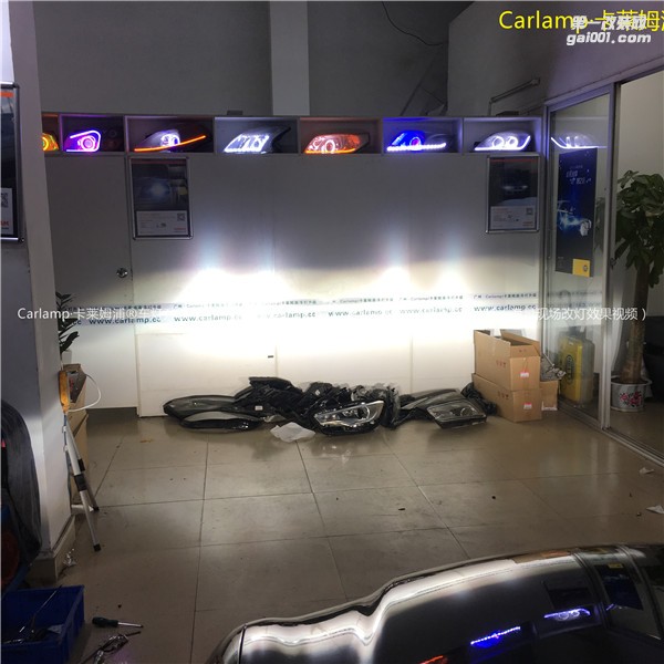 廣州 皇冠 05-09款  改燈，車燈改裝升級：卡萊姆浦海拉5雙光透鏡2對＋漢雷氙氣燈5500K2對＋歐司朗安定器2對