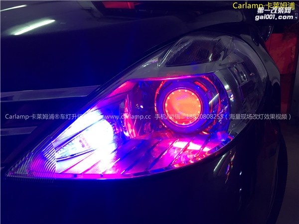 廣州改燈  廣州卡萊姆浦專業(yè)改燈店 騏達(dá)08款 改燈 車燈改裝升級(jí)：奧迪Q5原裝拆車歐標(biāo)Q5雙光透鏡  漢雷氙氣燈6500K 歐司朗安定器
