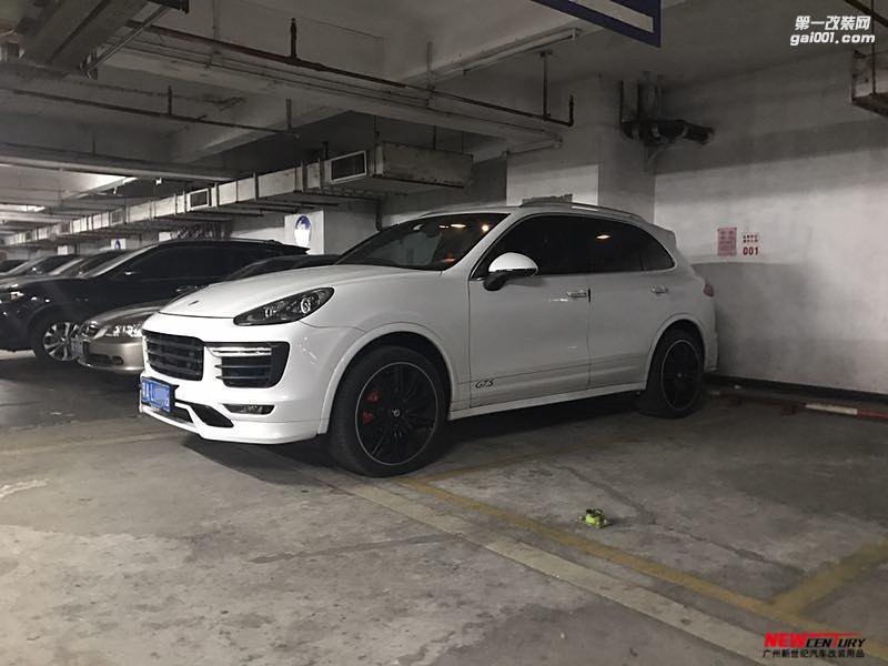 保時捷卡宴改裝泰卡特PU前唇小包圍 新款卡宴改裝泰赫雅特Turbo大包圍
