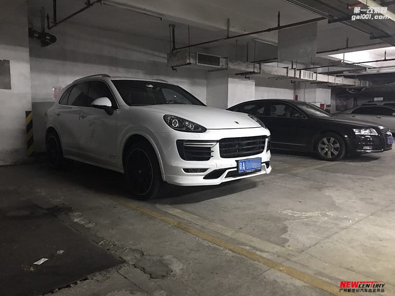 保時捷卡宴改裝泰卡特PU前唇小包圍 新款卡宴改裝泰赫雅特Turbo大包圍