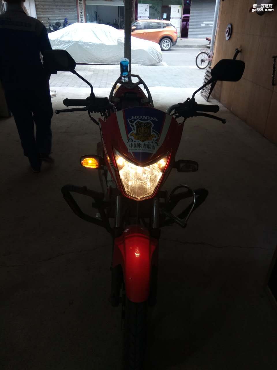 摩托車本田250改燈