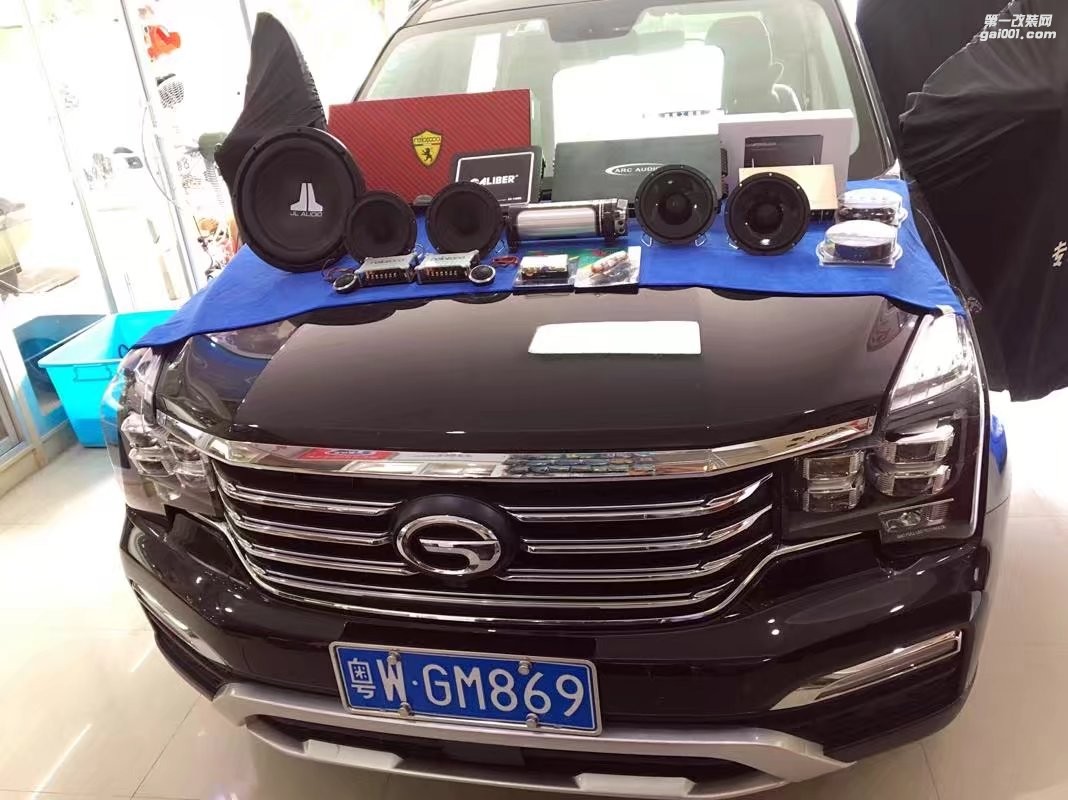 南寧傳祺GS8音響改裝尼諾帕克N3.2+捷力低音+中道隔音