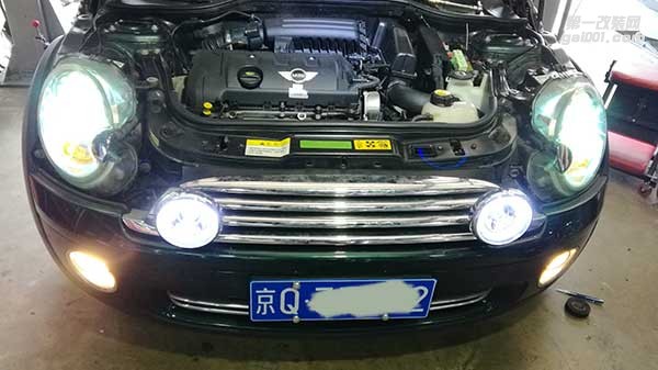 寶馬mini cooper加裝MINI副廠LED拉力燈