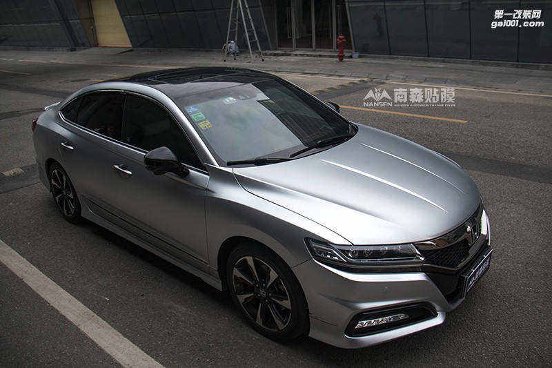 本田思鉑睿車身改色電光銀案例 廣州南森汽車改色出品