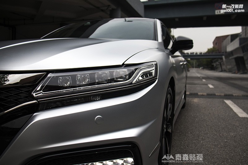 本田思鉑睿車身改色電光銀案例 廣州南森汽車改色出品