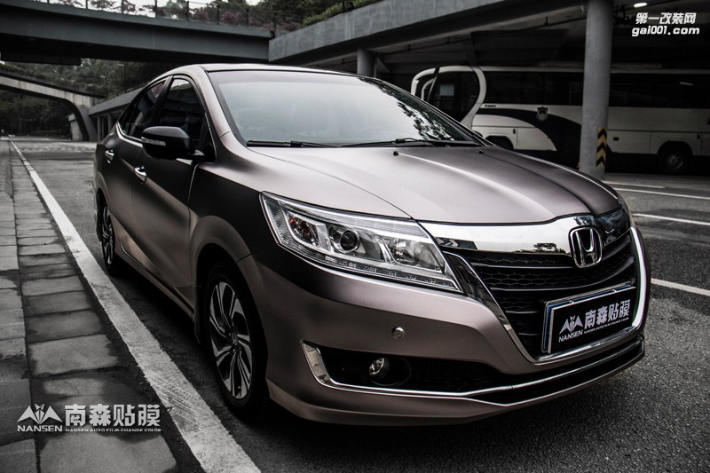本田凌派車身改色電光銀案例 廣州南森汽車改色出品