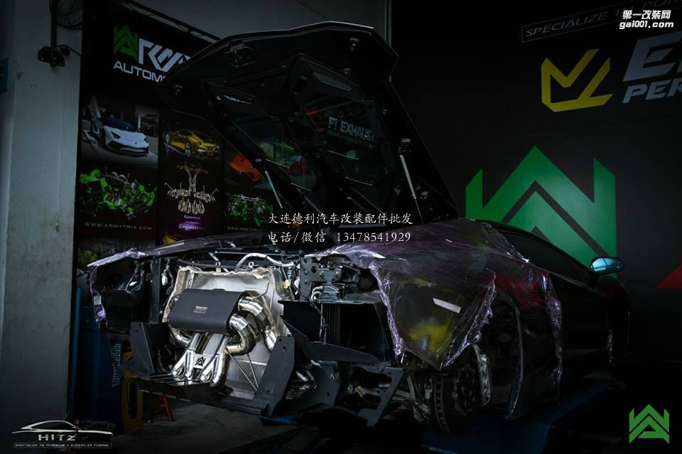蘭博基尼LP720-4改裝ARMYTRIX全段鈦合金排氣
