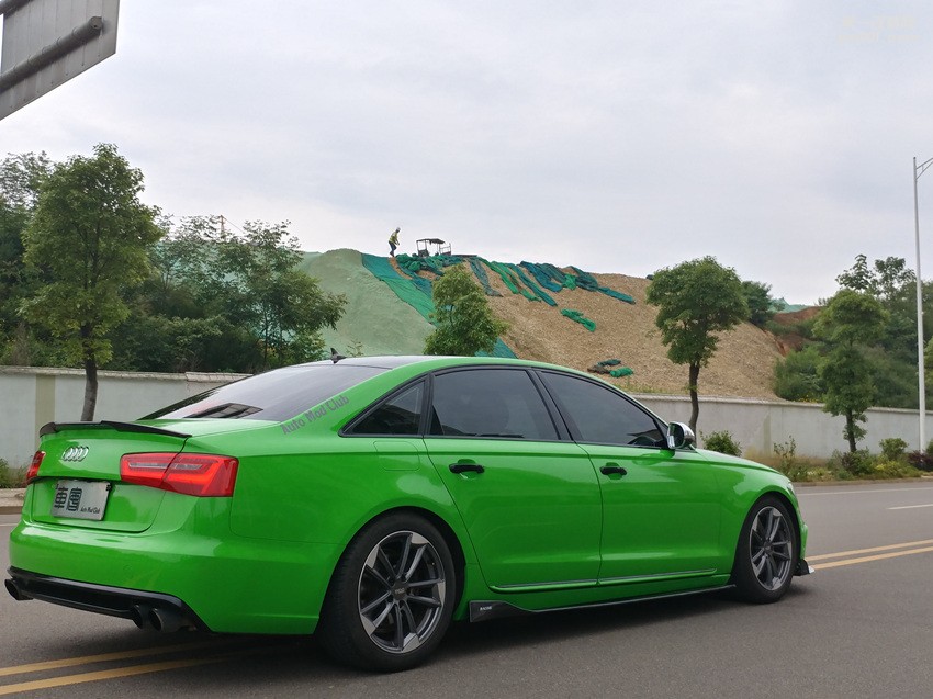 清涼一夏奧迪A6LMACTAC亮光綠