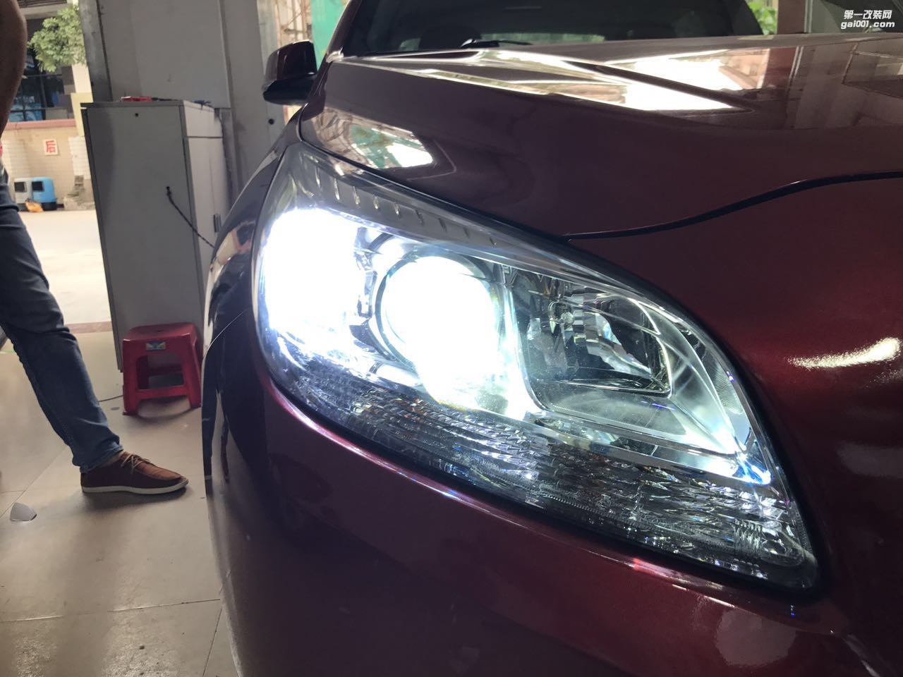 廣州改燈  廣州卡萊姆浦專業(yè)改燈店邁銳寶   改燈 車燈改裝升級：鍍膜5＋5雙光透鏡  氙氣燈套餐  冰藍惡魔眼