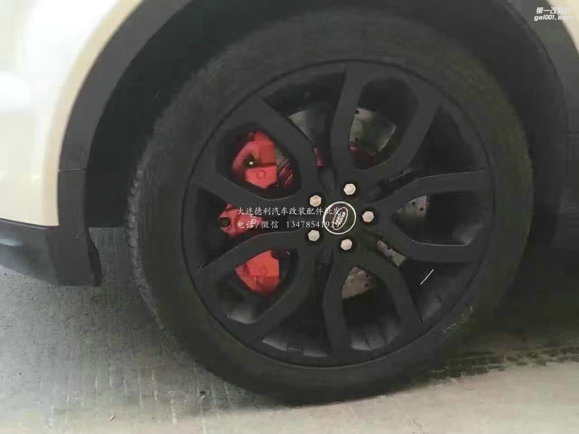 路虎攬勝極光 改裝brembo 前六活塞 配380剎車盤