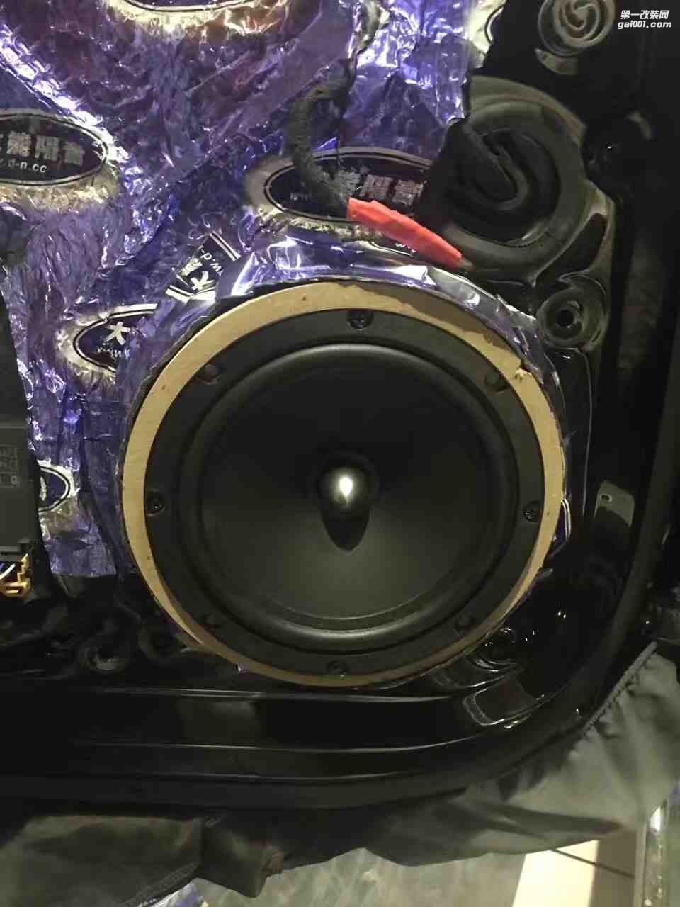 汕頭市星悅汽車音響升級中心奧迪A8大能4隔音，法國勁浪165as3+勁浪r165s2套裝，赫茲hdp1功放，喜力士低音