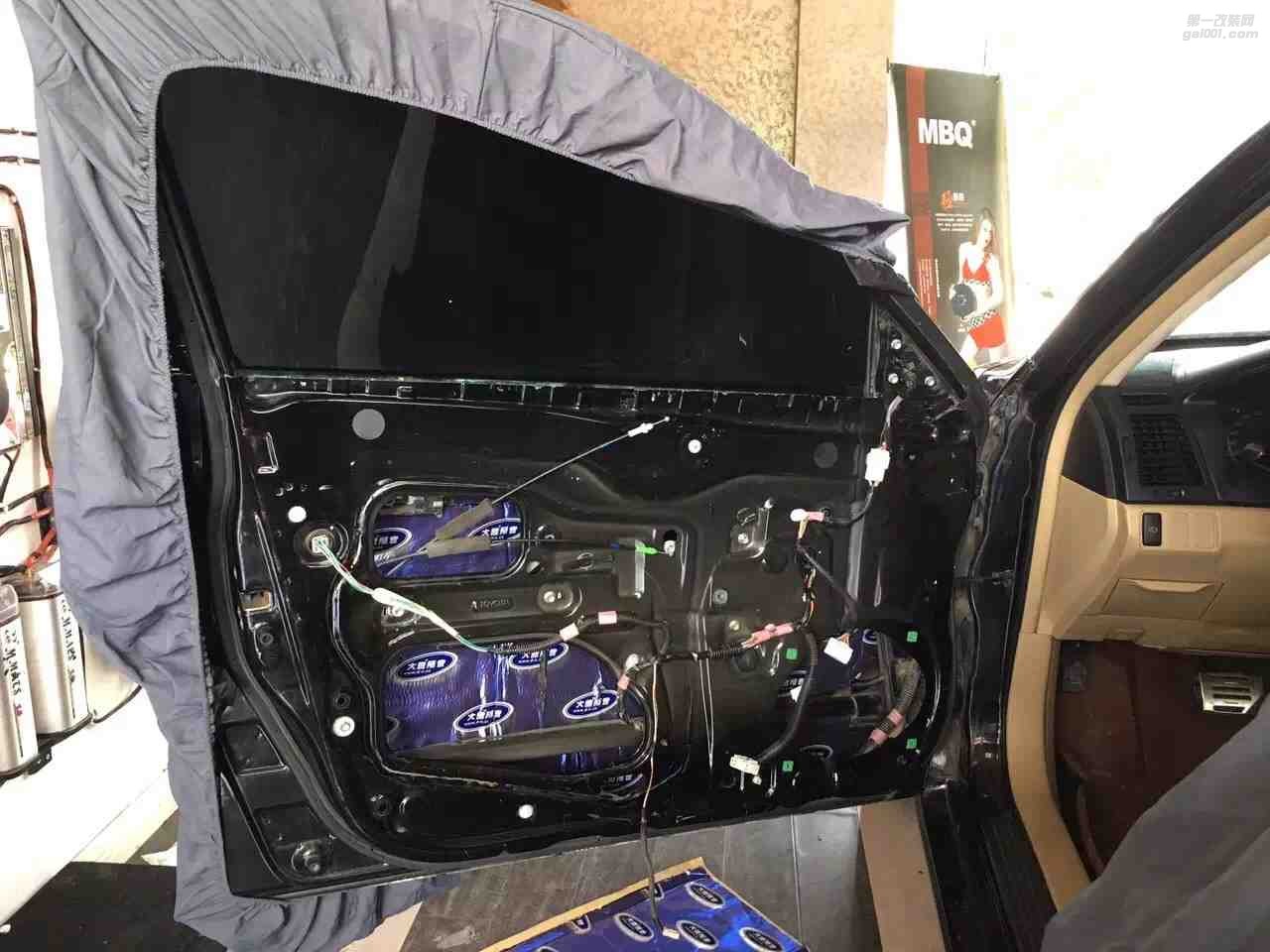 汕頭市星悅汽車音響升級中心豐田銳志大能藍金剛4門隔音做隔音選大能，星悅汽車音響改裝為你打造豪華車