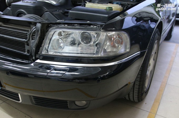 廣州奧迪A8L炫酷車燈改燈汽車大燈升級燈光