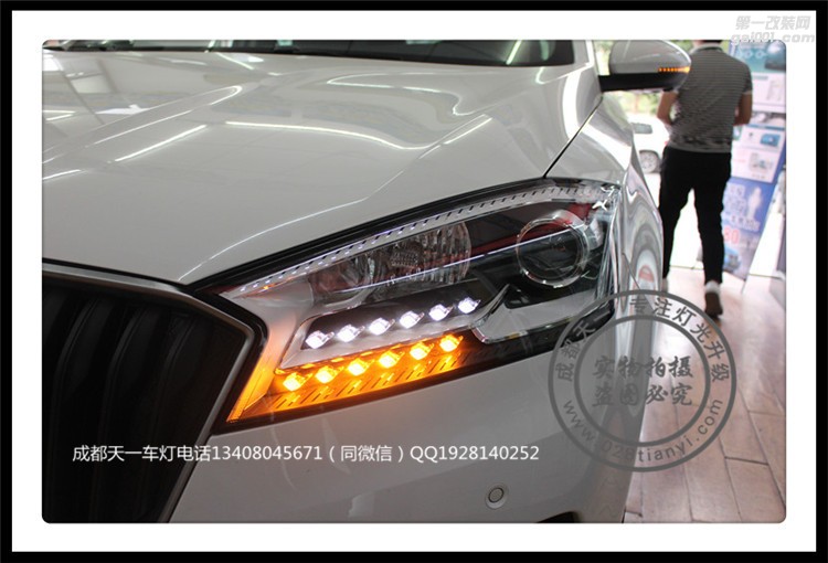 成都寶沃BX7改裝海拉雙光透鏡氙氣燈天一車燈西南首改