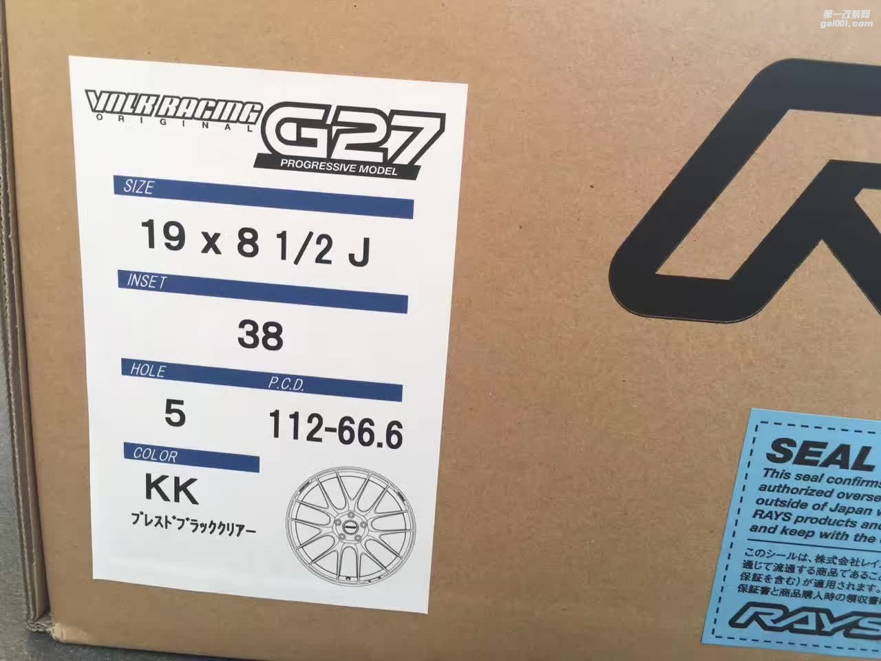 全新 日本  RAYS  G27 ，KK色 到貨   19寸   8.5J   ET38   5*112