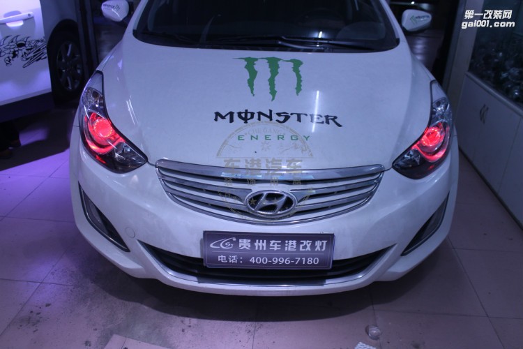 貴陽現(xiàn)代瑞納改裝雙光透鏡+惡魔眼