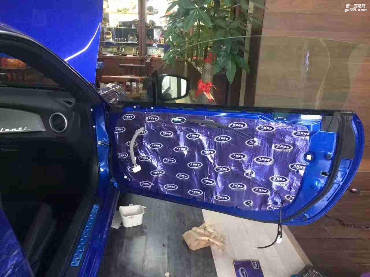 汕頭市星悅汽車音響有限公司跑車斯巴魯BRZ未上牌升級(jí)大能隔音，音響改裝汽車音響