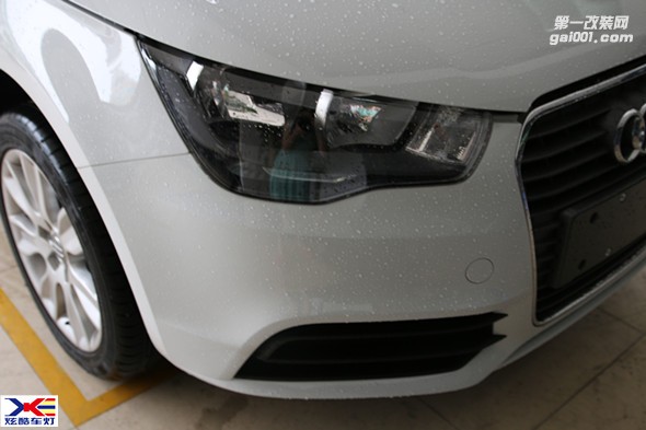 奧迪A1改燈汽車燈光升級大燈改裝德國海拉5雙光透鏡