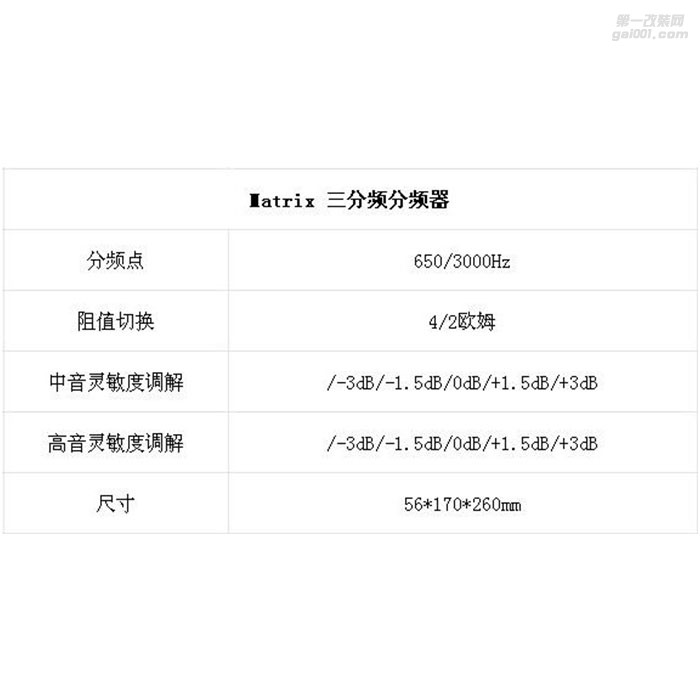 德國BRAX巴仕布萊克斯Matrix 3-Way-System PP 6.5寸三路套裝喇叭