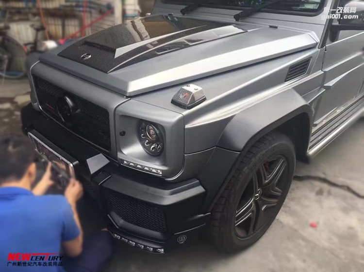 奔馳G級 G500 G55 G63AMG改裝BRABUS碳纖維機蓋 G65引擎蓋大包圍