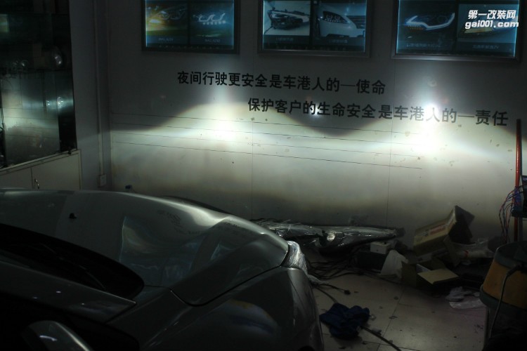 貴陽15科魯茲改裝雙光透鏡大燈氙氣燈